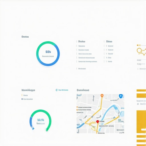 Advanced Local SEO Analytics Dashboard 2025 A detailed analytics dashboard displaying local SEO metrics, rankings, and review sentiment.