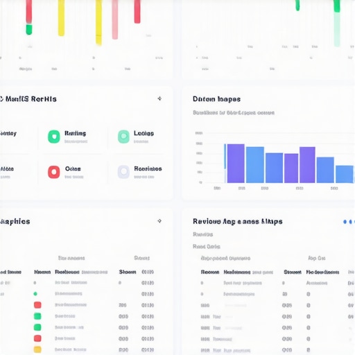 Advanced Local SEO Dashboard Visualization Modern dashboard with local SEO metrics, rankings, reviews, and maps analytics