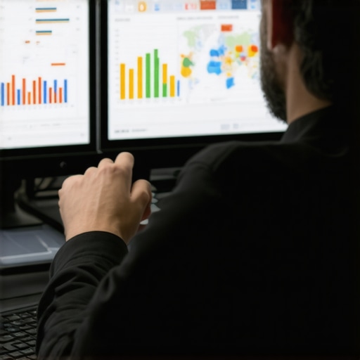 Expert reviewing local SEO analytics and maps