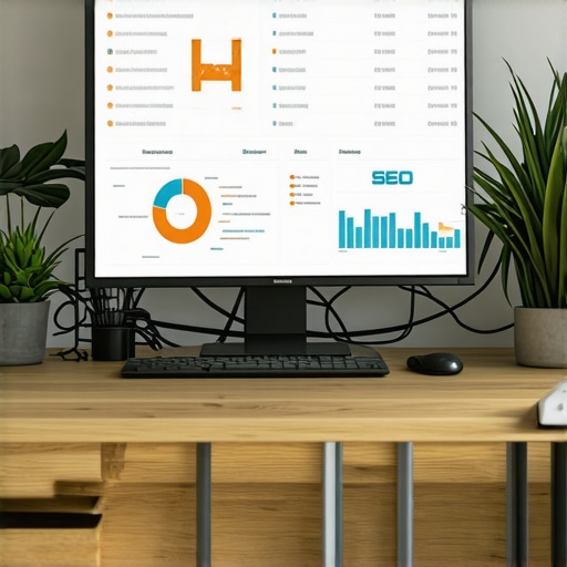 Local SEO Analytics Dashboard Digital analytics dashboard showing local SEO metrics and maps data
