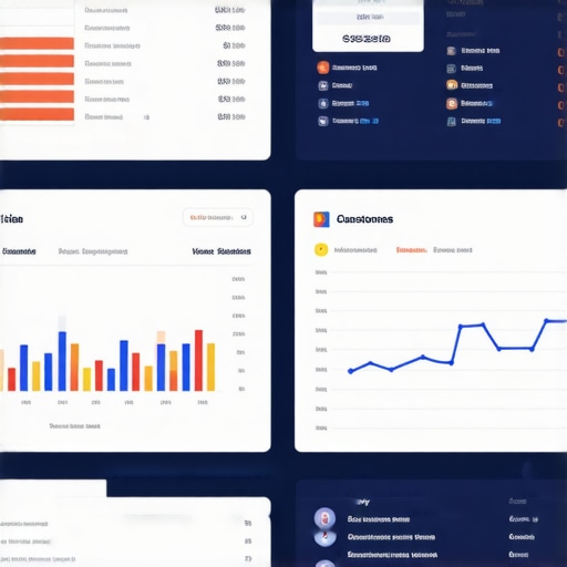 Real-Time Local SEO Dashboard A screenshot of a live analytics dashboard displaying search trends and customer interactions