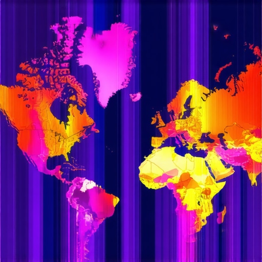 Heatmap visualizing local search intensity and customer interaction patterns