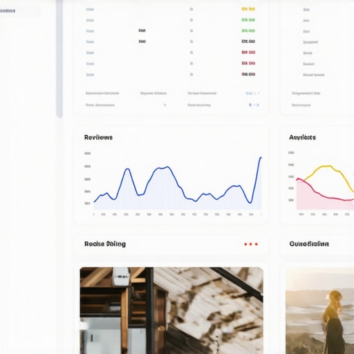 Local SEO Dashboard Interface Screenshot of a comprehensive local SEO dashboard showing rankings, reviews, and analytics