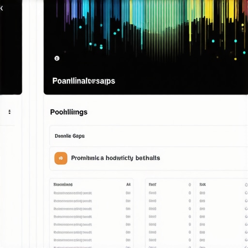 Screenshot showing local SEO rankings with highlighted gaps and analytics data.
