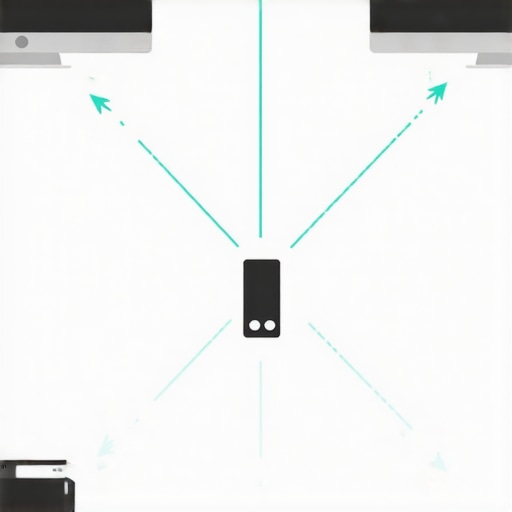 Visual of Cross-Device User Journey Diagram showing how users interact with local business listings across mobile, tablet, and desktop, with tracking points.
