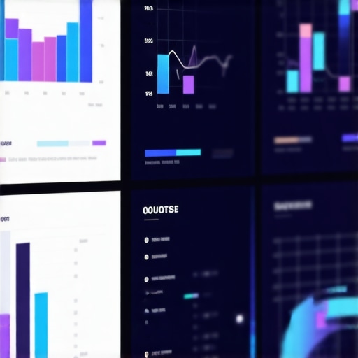 A person analyzing local SEO metrics on a digital dashboard