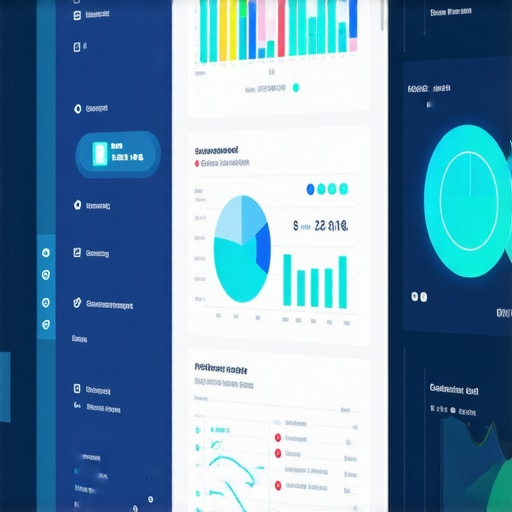 Local SEO Analytics Dashboard Visualization A detailed view of a local SEO analytics dashboard showing performance metrics, maps, and AI-driven insights.